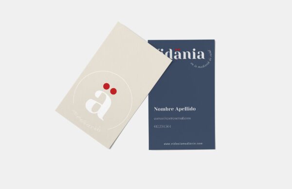 diseño logos tarjeta vidänia